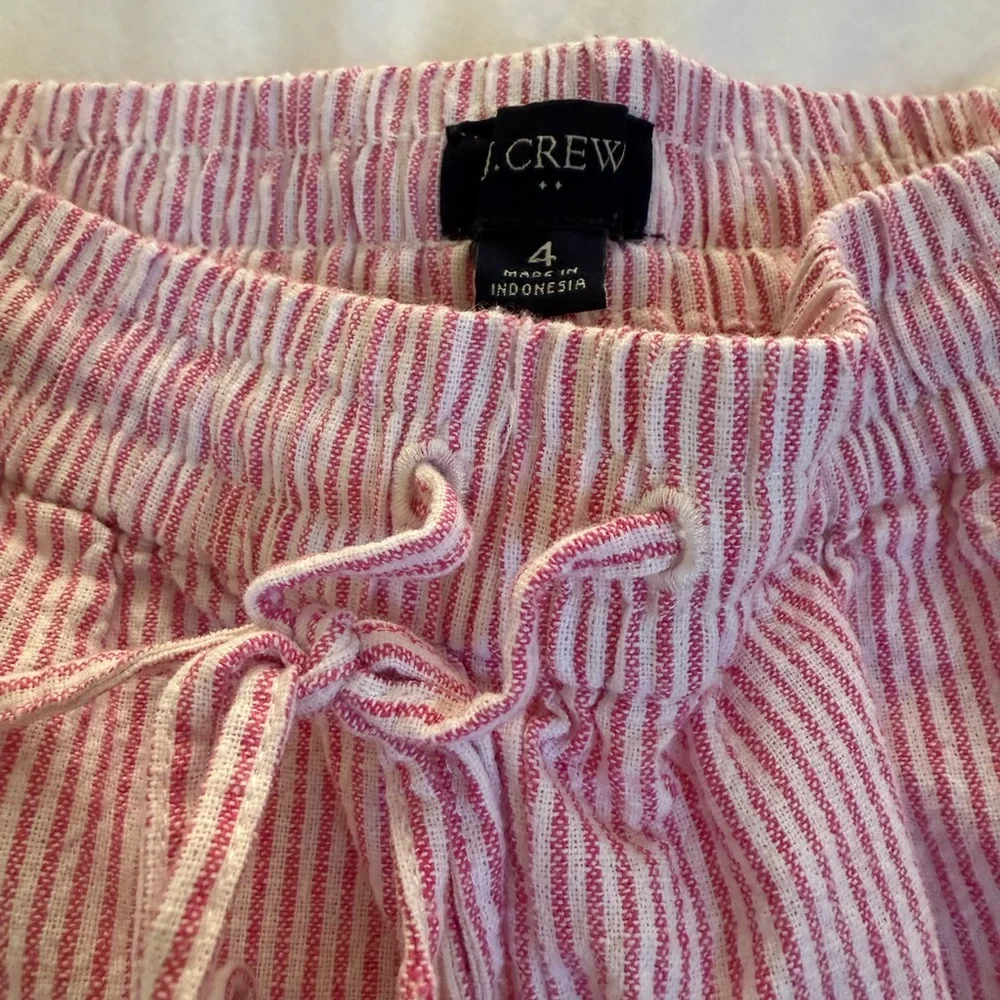 J.CREW Pink Striped womens Pants - Picture 3 of 6